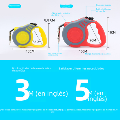 Correa extensible para perros de 3 o 5 metros — detalle 6