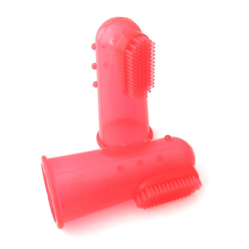 Cepillo dental de dedo de silicona para mascotas — detalle 6