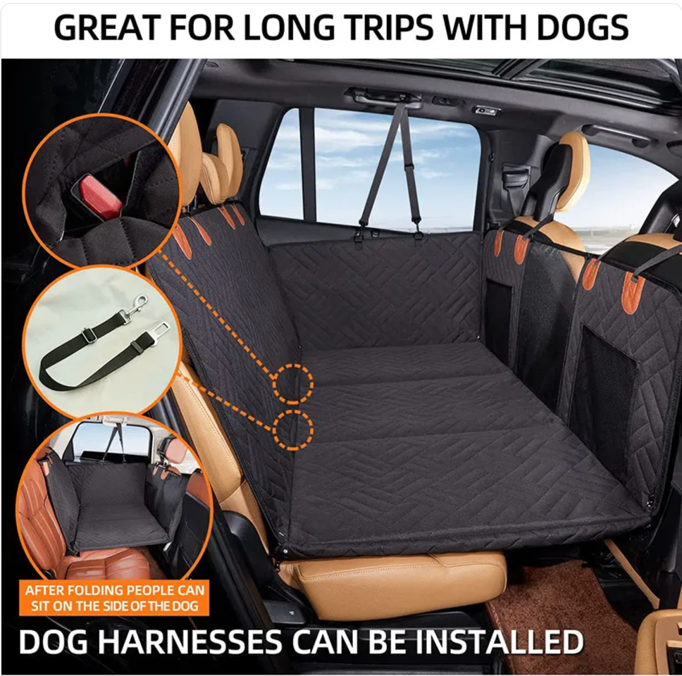 Cama para mascotas con protección impermeable para el coche — detalle 5