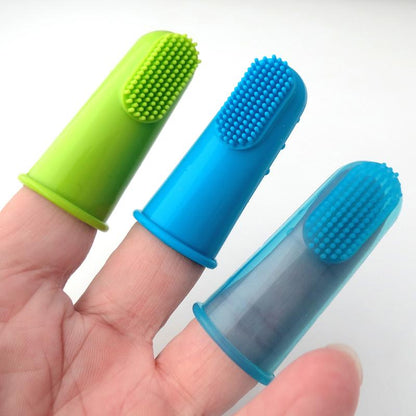 Cepillo dental de dedo de silicona para mascotas — detalle 2