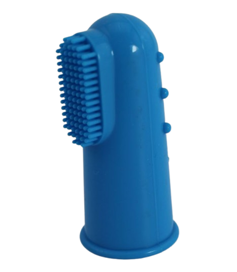 Cepillo dental de dedo de silicona para mascotas — detalle 5
