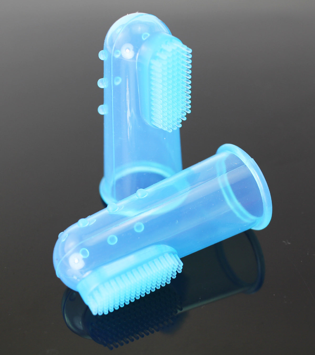 Cepillo dental de dedo de silicona para mascotas — detalle 4