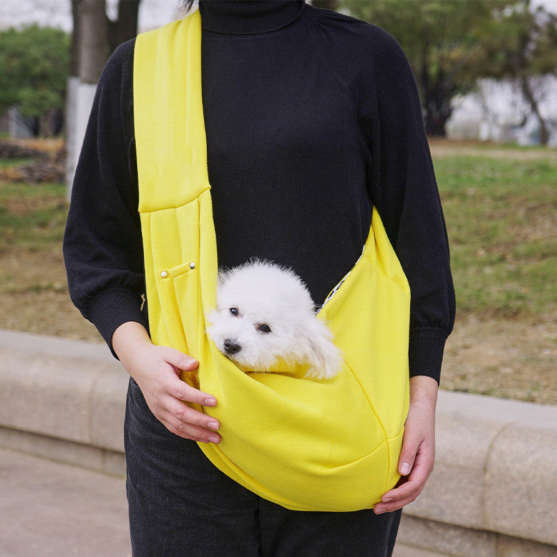Bolso de hombro con malla para mascotas — detalle 4