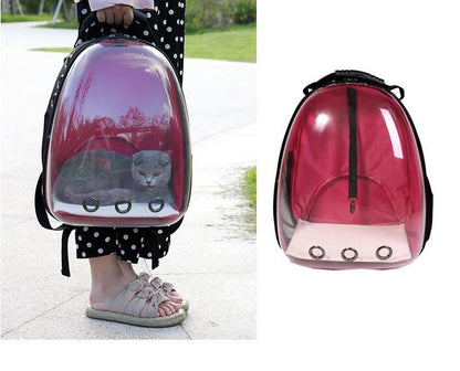 Mochila transportín transparente para gatos — detalle 4