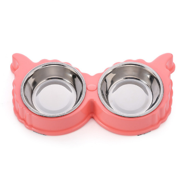 Comedero doble de acero inoxidable para mascotas — detalle 6