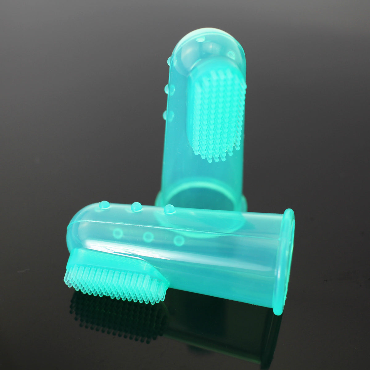 Cepillo dental de dedo de silicona para mascotas — detalle 12