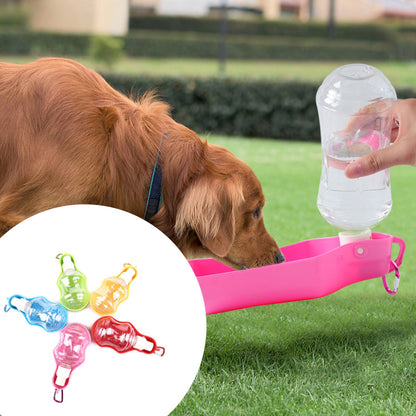 Dispensador de Agua de Plástico para Mascotas de Viaje