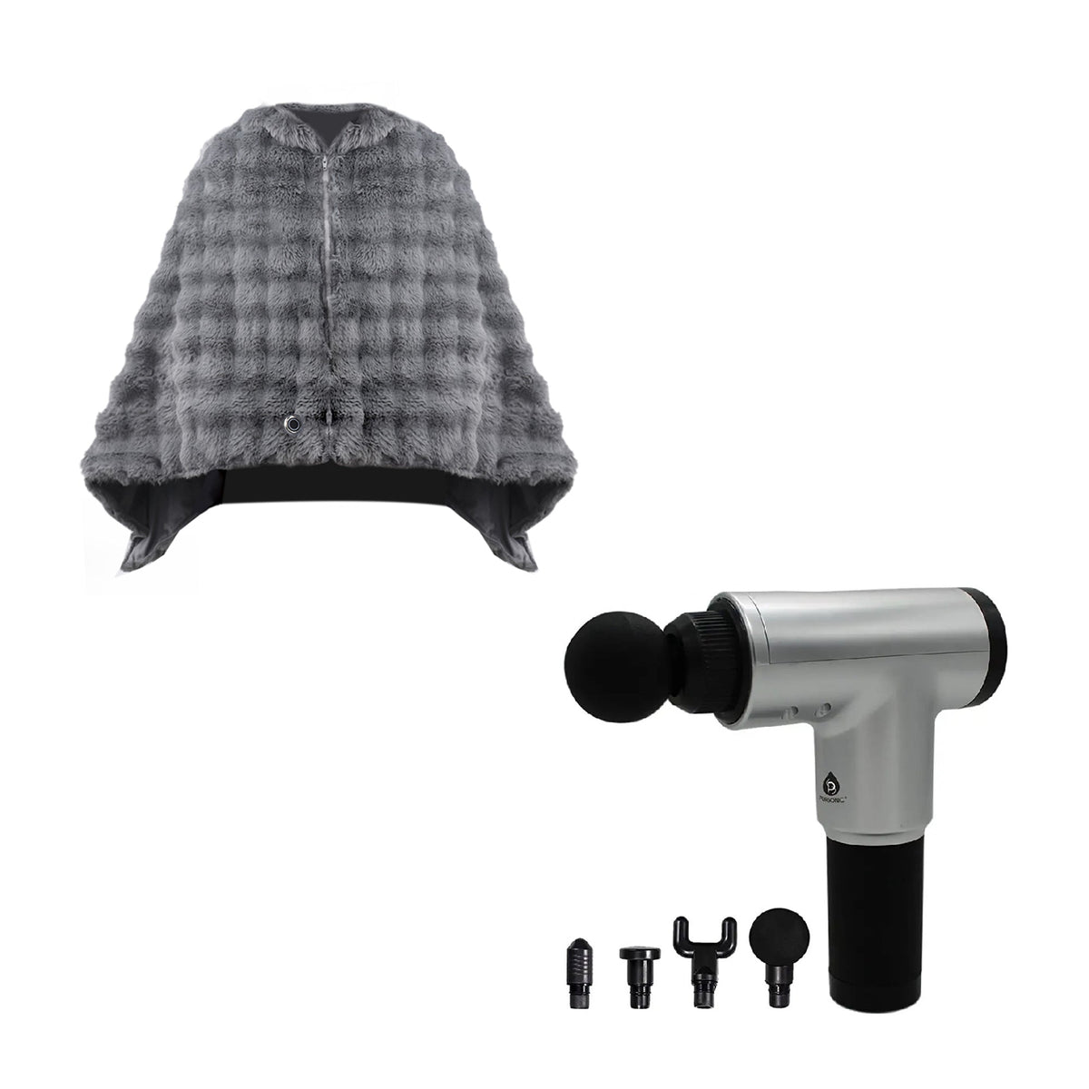 Poncho Térmico + Masajeador de Percusión 6 Velocidades