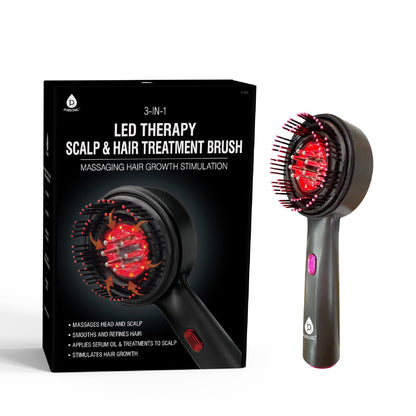 Dúo Cuidado del Cabello: Cepillo Secador de Aire + Cepillo Masajeador LED