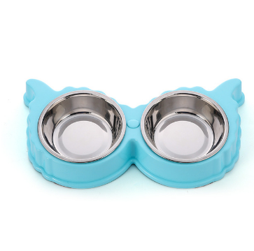 Comedero doble de acero inoxidable para mascotas — detalle 7