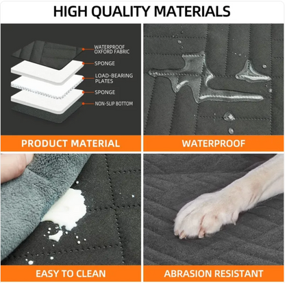 Cama para mascotas con protección impermeable para el coche — detalle 8