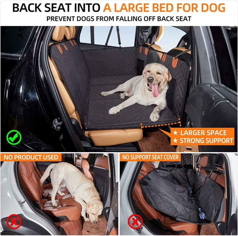 Cama para mascotas con protección impermeable para el coche — detalle 7