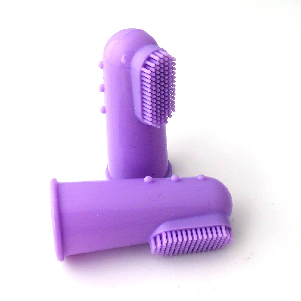 Cepillo dental de dedo de silicona para mascotas — detalle 3