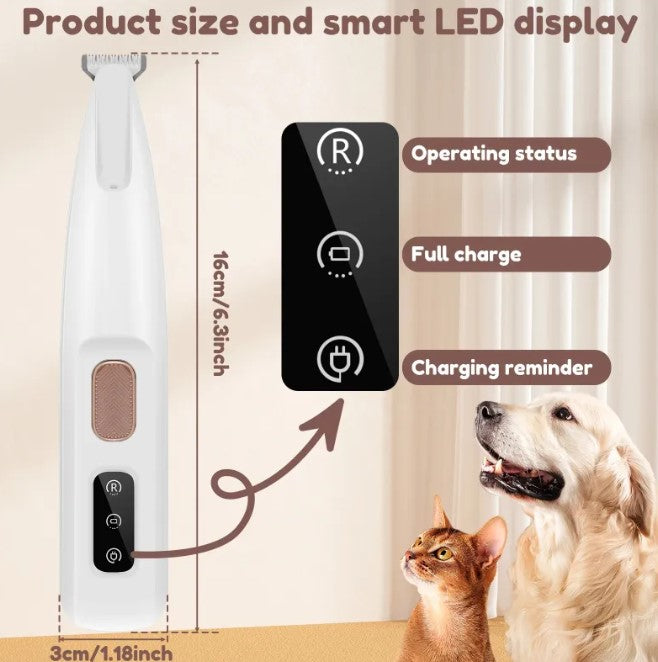 Recortadora de pelo para patas con luz LED — detalle 2
