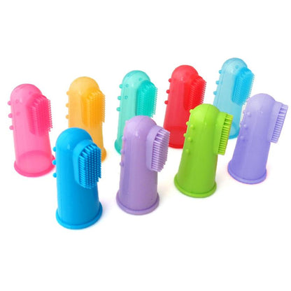 Cepillo dental de dedo de silicona para mascotas — detalle 15