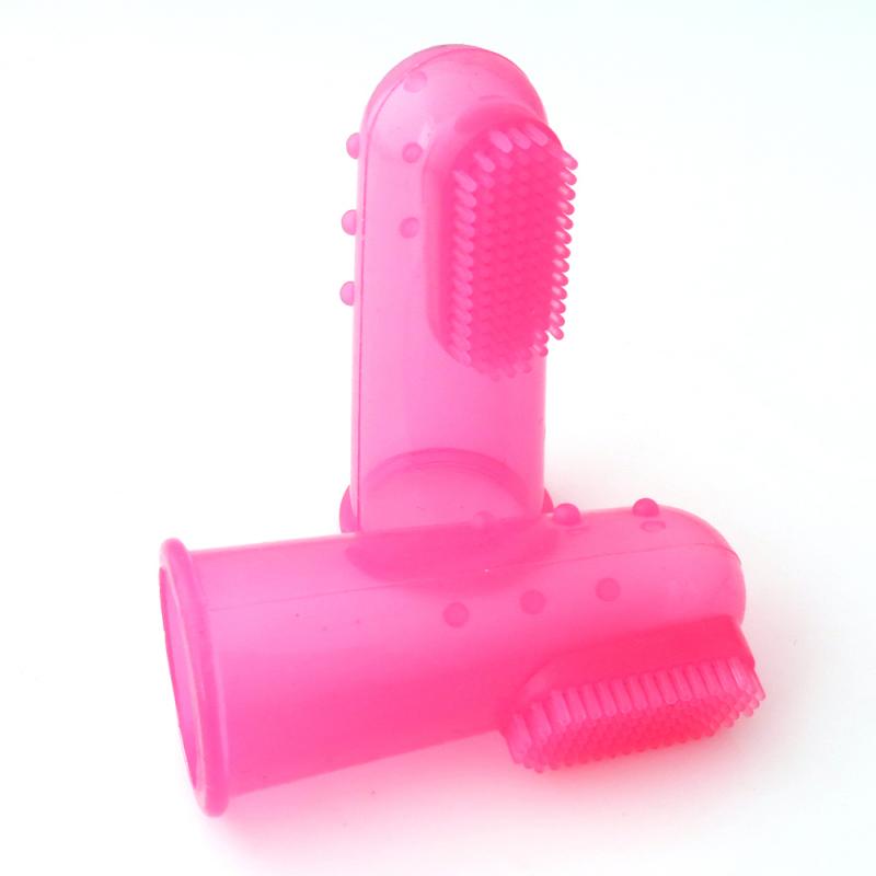 Cepillo dental de dedo de silicona para mascotas — detalle 8
